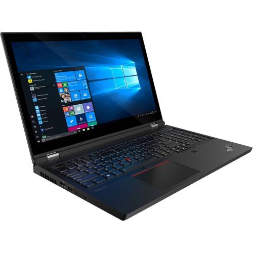 Lenovo ThinkPad P15 Gen 1 20ST003XUS 15.6" Mobile Workstation   Full HD   1920 X 1080   Intel Core I7 10th Gen I7 10750H Hexa Core (6 Core) 2.60 GHz   16 GB Total RAM   512 GB SSD   Glossy Black Alternate-Image1/500
