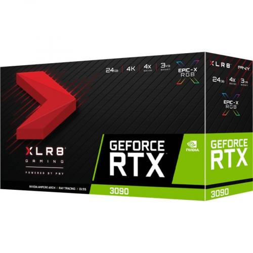 PNY NVIDIA GeForce RTX 3090 Graphic Card   24 GB GDDR6X Alternate-Image1/500