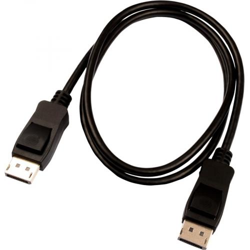 V7 Black Video Cable Pro DisplayPort Male To DisplayPort Male 1m 3.3ft Alternate-Image1/500