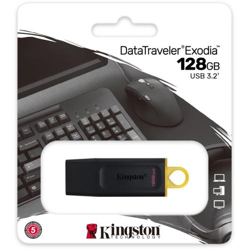 Kingston DataTraveler Exodia 128GB USB 3.2 (Gen 1) Flash Drive Alternate-Image1/500