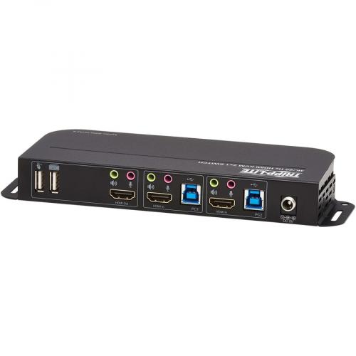 Tripp Lite By Eaton 2 Port HDMI/USB KVM Switch   4K 60 Hz, HDR, HDCP 2.2, IR, USB Sharing, USB 3.0 Cables Alternate-Image1/500