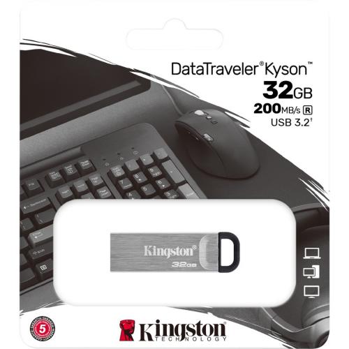 Kingston DataTraveler Kyson 32GB USB 3.2 (Gen 1) Type A Flash Drive Alternate-Image1/500