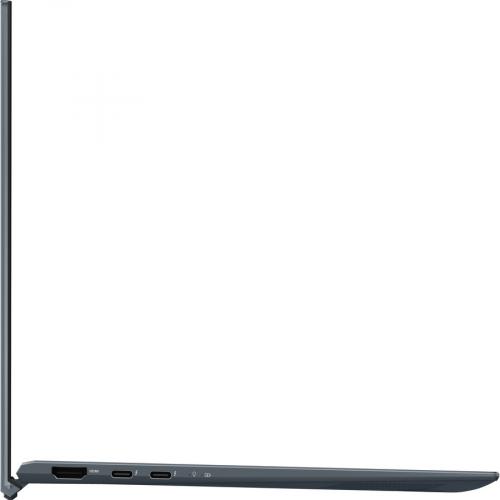 Asus ZenBook 14 UX435 UX435EG XH74 14" Rugged Notebook   Full HD   1920 X 1080   Intel Core I7 11th Gen I7 1165G7 Quad Core (4 Core) 2.80 GHz   16 GB Total RAM   512 GB SSD   Pine Gray Alternate-Image1/500
