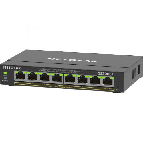Netgear 8 Port Gigabit Ethernet PoE+ Smart Managed Plus Switch Alternate-Image1/500