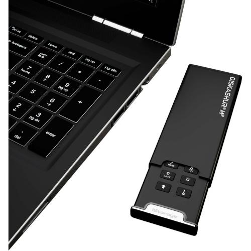 IStorage DiskAshur M2 SSD 500 GB | PIN Authenticated | Hardware Encrypted | USB 3.2 | Ultra Fast | FIPS Compliant | Rugged & Portable. IS DAM2 256 500 Alternate-Image1/500