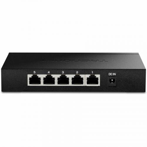 TRENDnet 5 Port Unmanaged 2.5G Switch, 5 X 2.5GBASE T Ports, TEG S350, 25Gbps Switching Capacity, Fanless, Wall Mountable, Black Alternate-Image1/500
