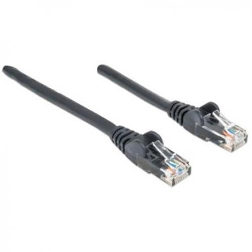 Intellinet Network Patch Cable, Cat6, 3m, Black, CCA, U/UTP, PVC, RJ45, Gold Plated Contacts, Snagless, Booted, Lifetime Warranty, Polybag Alternate-Image1/500