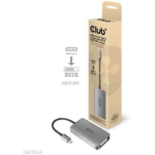 Club 3D DVI D/USB C Video Adapter Alternate-Image1/500