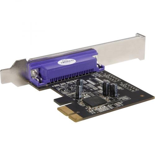 StarTech.com 1 Port Parallel PCIe Card, PCI Express To Parallel DB25 LPT Adapter Card, Desktop Expansion Controller For Printer, SPP/ECP Alternate-Image1/500