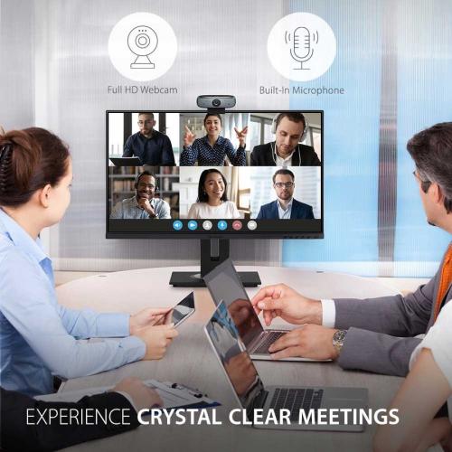 Viewsonic USB Video Conferencing Camera   30 Fps   Black, Silver   Micro USB   1920 X 1080 Video   Microphone Alternate-Image1/500