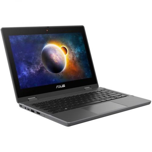 Asus BR1100F BR1100FKA 502YT LTE 11.6" Touchscreen Rugged Convertible 2 In 1 Notebook   HD   1366 X 768   Intel Celeron N4500 Dual Core (2 Core) 1.10 GHz   4 GB Total RAM   64 GB Flash Memory   Star Gray Alternate-Image1/500
