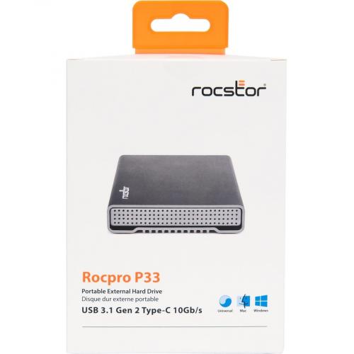 Rocstor 2TB ROCPRO P33 5.4K RPM USB 3.0/3.1 PORTABLE DRIVE Alternate-Image1/500
