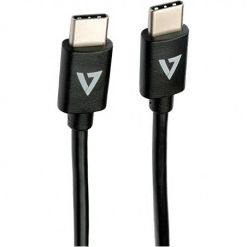V7 USB C Male To USB C Male Cable USB 2.0 480 Mbps 3A 2m/6.6ft Black Alternate-Image1/500