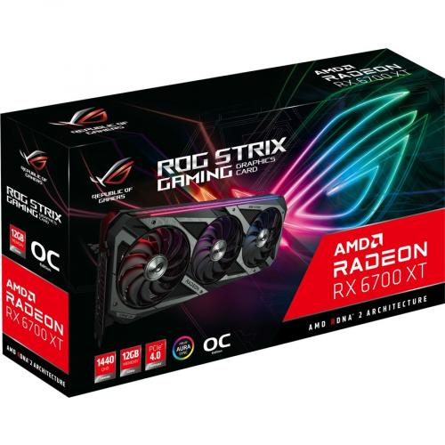 Asus ROG AMD Radeon RX 6700 XT Graphic Card   12 GB GDDR6 Alternate-Image1/500