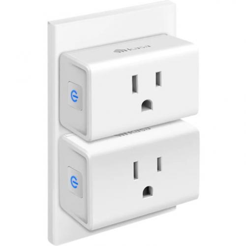 Kasa Smart Plug Ultra Mini 15A, Smart Home Wi-Fi Outlet Works with Alexa, Google  Home & IFTTT, No Hub Required, UL Certified, 2.4G WiFi Only, 2-Pack(EP10P2)  , White 