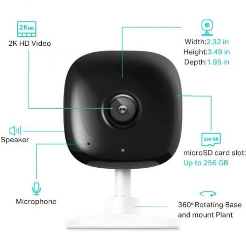 TP Link Kasa Spot KC400   2K Security Camera For Baby Monitor, 4MP HD Indoor Camera For Home Security With Motion Detection Alternate-Image1/500