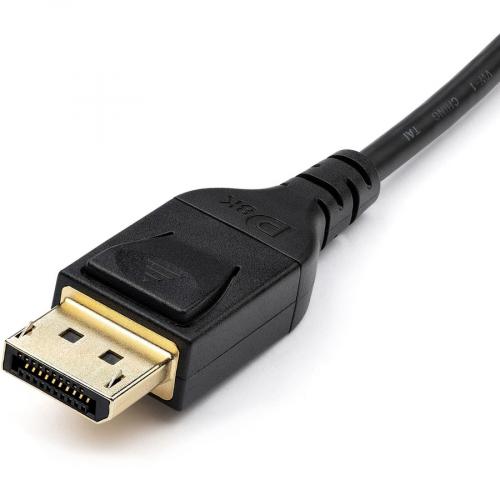 StarTech.com 6ft 2m VESA Certified Mini DisplayPort To DisplayPort 1.4 Cable, 8K 60Hz HBR3 HDR, Super UHD 4K 120Hz, MDP To DP Slim Cord Alternate-Image1/500
