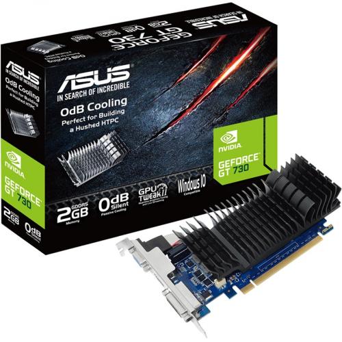Asus NVIDIA GeForce GT 730 Graphic Card   2 GB GDDR5   Low Profile Alternate-Image1/500