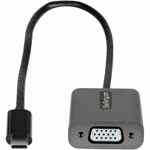 StarTech.com USB C To VGA Adapter, 1080p USB Type C To VGA Adapter Dongle, USB C To VGA Monitor/Display Video Converter, 12" Long Cable Alternate-Image1/500