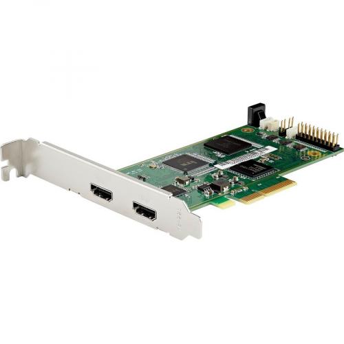 StarTech.com PCIe HDMI Capture Card, 4K 60Hz PCI Express HDMI 2.0 Capture Card W/ HDR10, PCIe X4 Video Recorder/Live Streaming For Desktop Alternate-Image1/500