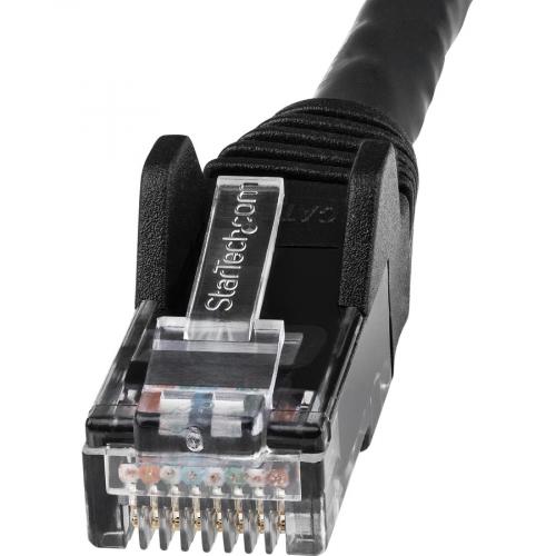 StarTech.com 7ft (2m) CAT6 Ethernet Cable, LSZH (Low Smoke Zero Halogen) 10 GbE Snagless 100W PoE UTP RJ45 Black Network Patch Cord, ETL Alternate-Image1/500