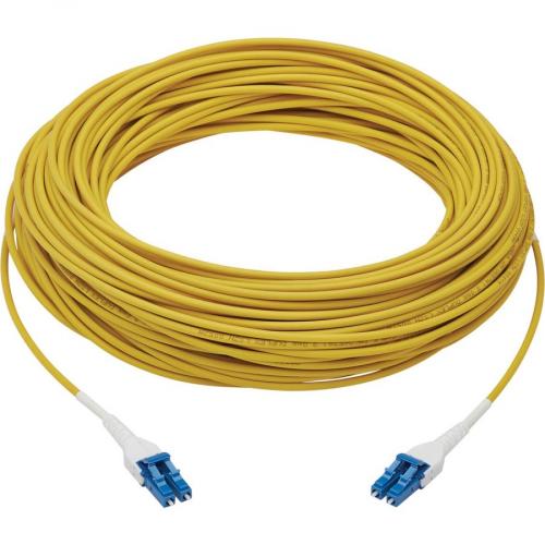 Eaton Tripp Lite Series 100G Duplex Singlemode 9/125 OS2 Armored Fiber Optic Cable (LC/LC Duplex M/M), LSZH, Yellow, 75 M (246 Ft.) Alternate-Image1/500