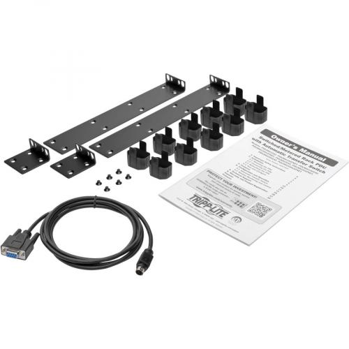 Tripp Lite By Eaton 1.44kW 120V Single Phase ATS/Local Metered PDU   8 NEMA 5 15R Outlets, Dual 5 15P Inputs, 12 Ft. Cords, 1U, TAA Alternate-Image1/500