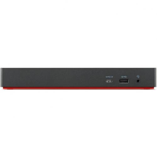 Lenovo ThinkPad Universal Thunderbolt 4 Dock   3840 X 2160 Resolution   4 Displays Supported   1 X HDMI, 2 X DisplayPort, & 1 X Thunderbolt   4 X USB Type A Ports & 1 X USB Type C Ports   100W Power Delivery Alternate-Image1/500