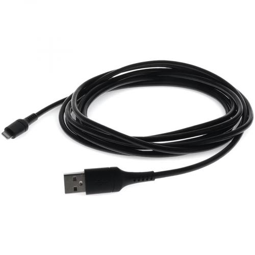 AddOn 1.0m (3.3ft) USB 2.0 (A) Male To Lightning Male Sync And Charge Black Cable Alternate-Image1/500