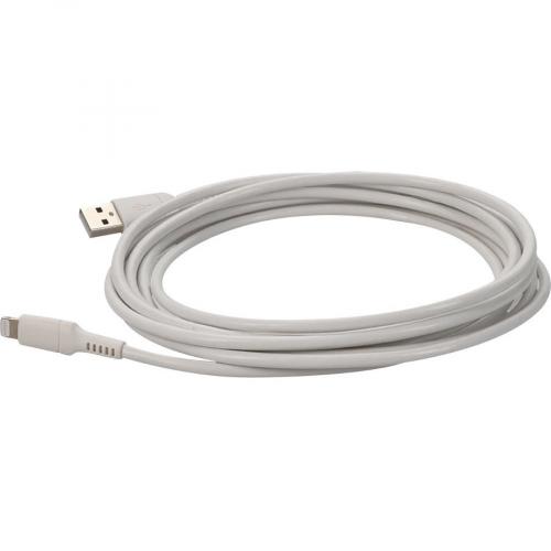 AddOn 3.0m (9.8ft) USB 2.0 (A) Male To Lightning Male Sync And Charge White Cable Alternate-Image1/500