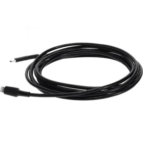 AddOn 2.0m (6.6ft) USB 3.1 Type (C) Male To Lightning Male Sync And Charge Black Cable Alternate-Image1/500