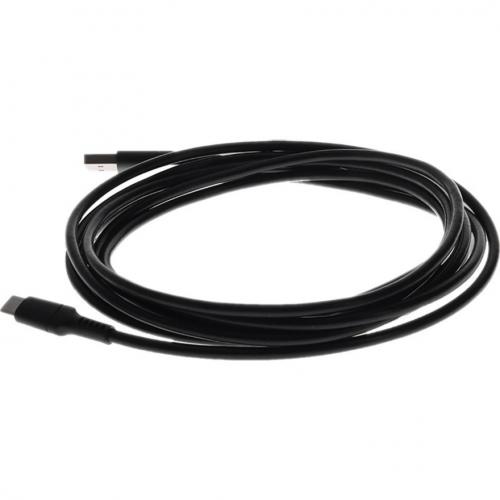 AddOn 2.0m (6.6ft) USB C Male To USB 2.0 (A) Male Sync And Charge Black Cable Alternate-Image1/500