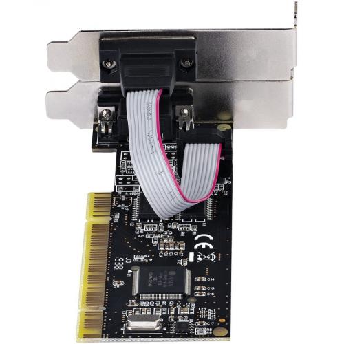 StarTech.com 2 Port PCI RS232 Serial Adapter Card, Dual Serial DB9 Ports, Expansion/Controller Card, Windows/Linux, Standard/Low Profile Alternate-Image1/500