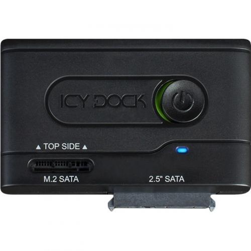 Icy Dock EZ Adapter MB031U 1SMB Drive Enclosure SATA, M.2   USB 3.2 (Gen 1) Type C Host Interface External   Black Alternate-Image1/500