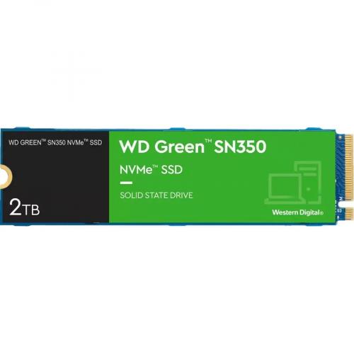 Western Digital Green SN350 WDS200T3G0C 2 TB Solid State Drive   M.2 2280 Internal   PCI Express NVMe Alternate-Image1/500