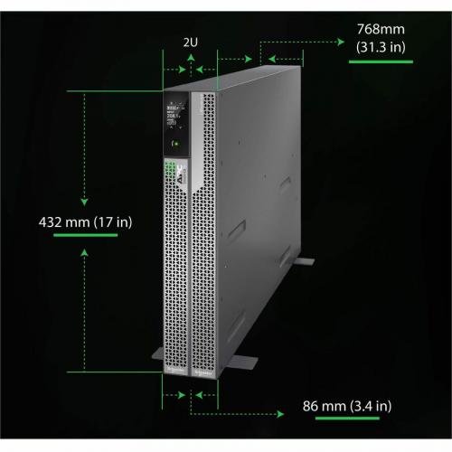 APC By Schneider Electric Smart UPS Ultra On Line Lithium Ion, 5KVA/5KW, 2U Rack/Tower, 208V Alternate-Image1/500