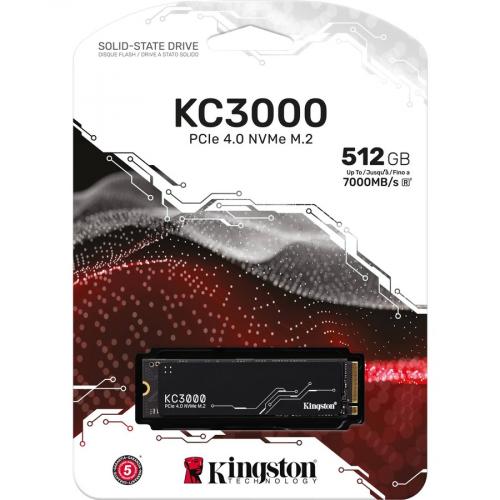 Kingston KC3000 512 GB Solid State Drive   M.2 2280 Internal   PCI Express NVMe (PCI Express NVMe 4.0 X4) Alternate-Image1/500