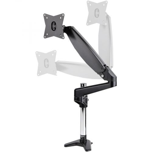 StarTech.com Desk Mount Monitor Arm For Single VESA Display 49"(17.6lb/8kg), Full Motion Articulating & Height Adjustable, C Clamp/Grommet Alternate-Image1/500