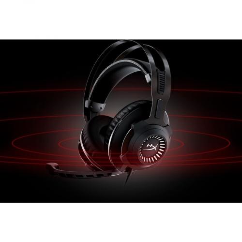 HP HyperX Cloud Revolver Gunmetal   Wired Gaming Headset + 7.1   USB, Mini Phone (3.5mm)   3.28 Ft Cable   Electret, Condenser, Uni Directional, Noise Cancelling Microphone   Noise Canceling Alternate-Image1/500