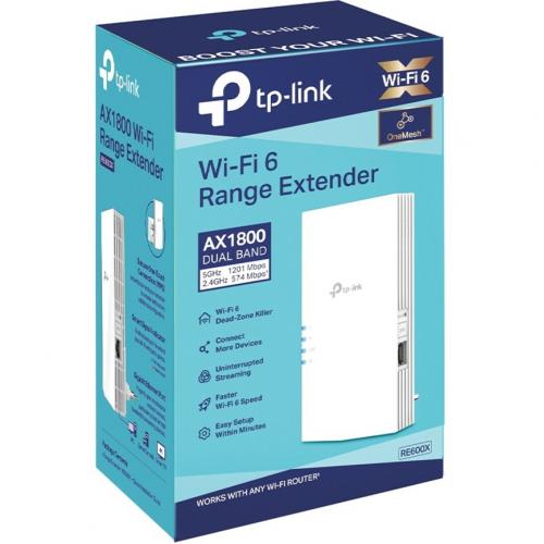 TP Link RE600X   WiFi 6 Extender   Internet Booster Alternate-Image1/500