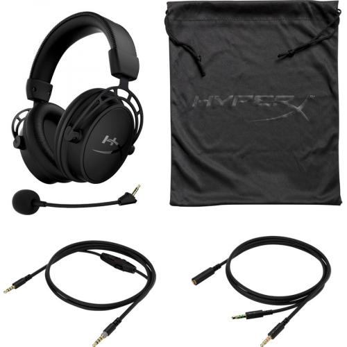 HyperX Cloud Alpha Gaming Headset   Signature HyperX Comfort   Detachable Noise Cancelling Microphone   Multi Platform Compatibility   In Line Audio Controls   Discord And TeamSpeak Certified Alternate-Image1/500