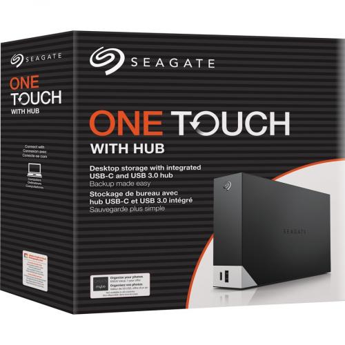 Seagate One Touch STLC6000400 6 TB Hard Drive   3.5" External   SATA (SATA/600)   Shingled Magnetic Recording (SMR) Method   Black Alternate-Image1/500