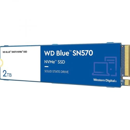 WD Blue SN570 WDS200T3B0C 2 TB Solid State Drive   M.2 2280 Internal   PCI Express NVMe (PCI Express NVMe 3.0 X4) Alternate-Image1/500