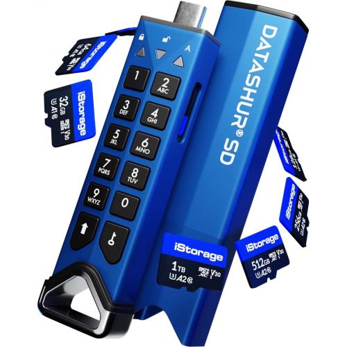 IStorage MicroSD Card 32GB | Encrypt Data Stored On IStorage MicroSD Cards Using DatAshur SD USB Flash Drive | Compatible With DatAshur SD Drives Only Alternate-Image1/500