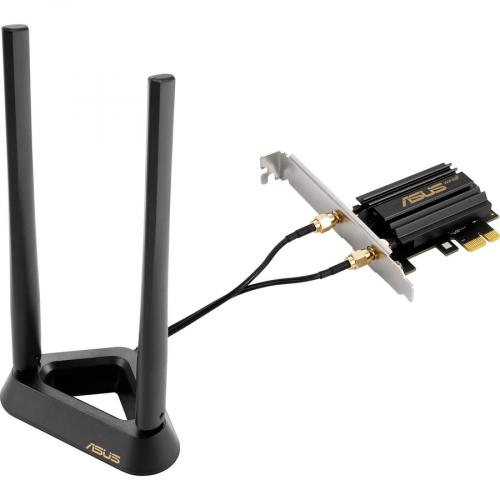 Asus PCE AXE58BT IEEE 802.11ax Bluetooth 5.2 Tri Band Wi Fi/Bluetooth Combo Adapter For Computer Alternate-Image1/500