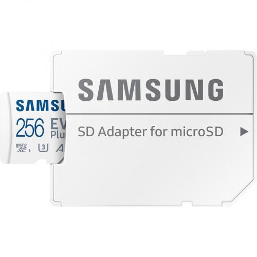 SAMSUNG EVO Plus W/SD Adaptor 256GB Micro SDXC, Up To 130MB/s, Expanded Storage For Gaming Devices, Android Tablets And Smart Phones, Memory Card, MB MC256KA/AM, 2021 Alternate-Image1/500