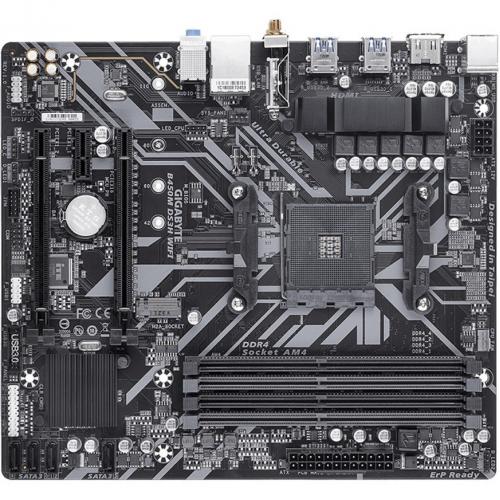 Gigabyte B450M DS3H WIFI Gaming Desktop Motherboard   AMD B450 Chipset   Socket AM4   Micro ATX Alternate-Image1/500