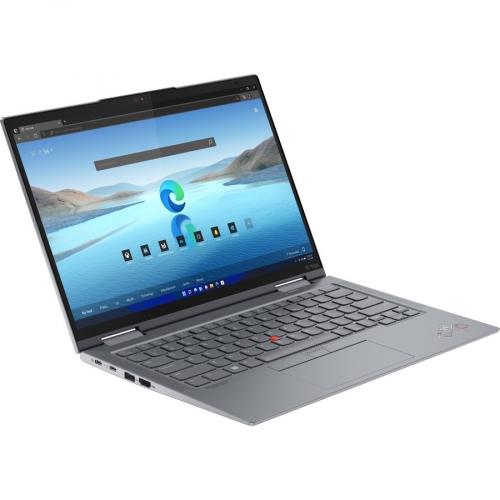 Lenovo ThinkPad X1 Yoga Gen 7 21CD000FUS 14" Touchscreen Convertible 2 In 1 Notebook   WUXGA   1920 X 1200   Intel Core I5 12th Gen I5 1240P Dodeca Core (12 Core)   16 GB Total RAM   16 GB On Board Memory   256 GB SSD   Storm Gray Alternate-Image1/500