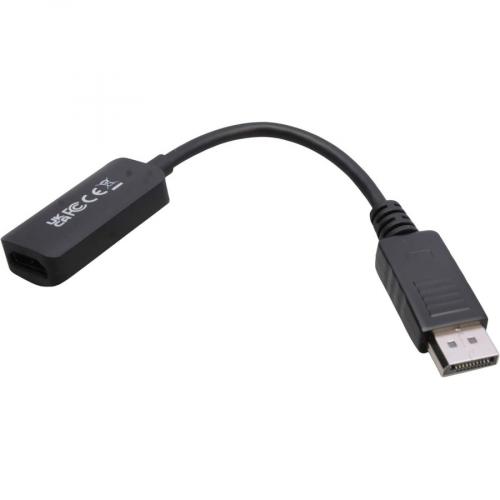 V7 DisplayPort 1.4 Male To HDMI 2.0 Female Adapter 4K UHD Black Alternate-Image1/500