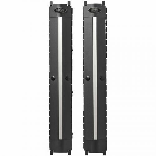 Tripp Lite By Eaton High Capacity Vertical Cable Manager   Deep Double Finger Duct With Cover, Single Sided, 6 In. Wide, Black, 7 Ft. (2.2 M) Alternate-Image1/500